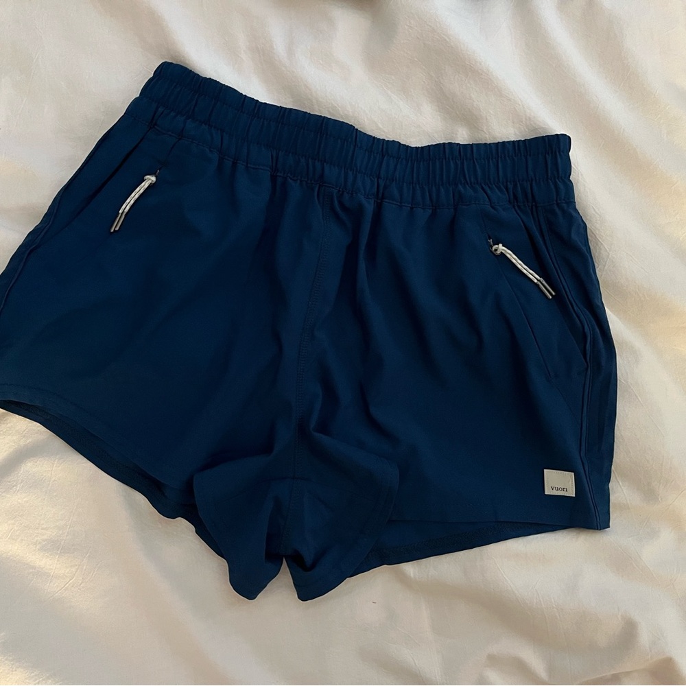 Vuori dark teal athletic Dash Shorts